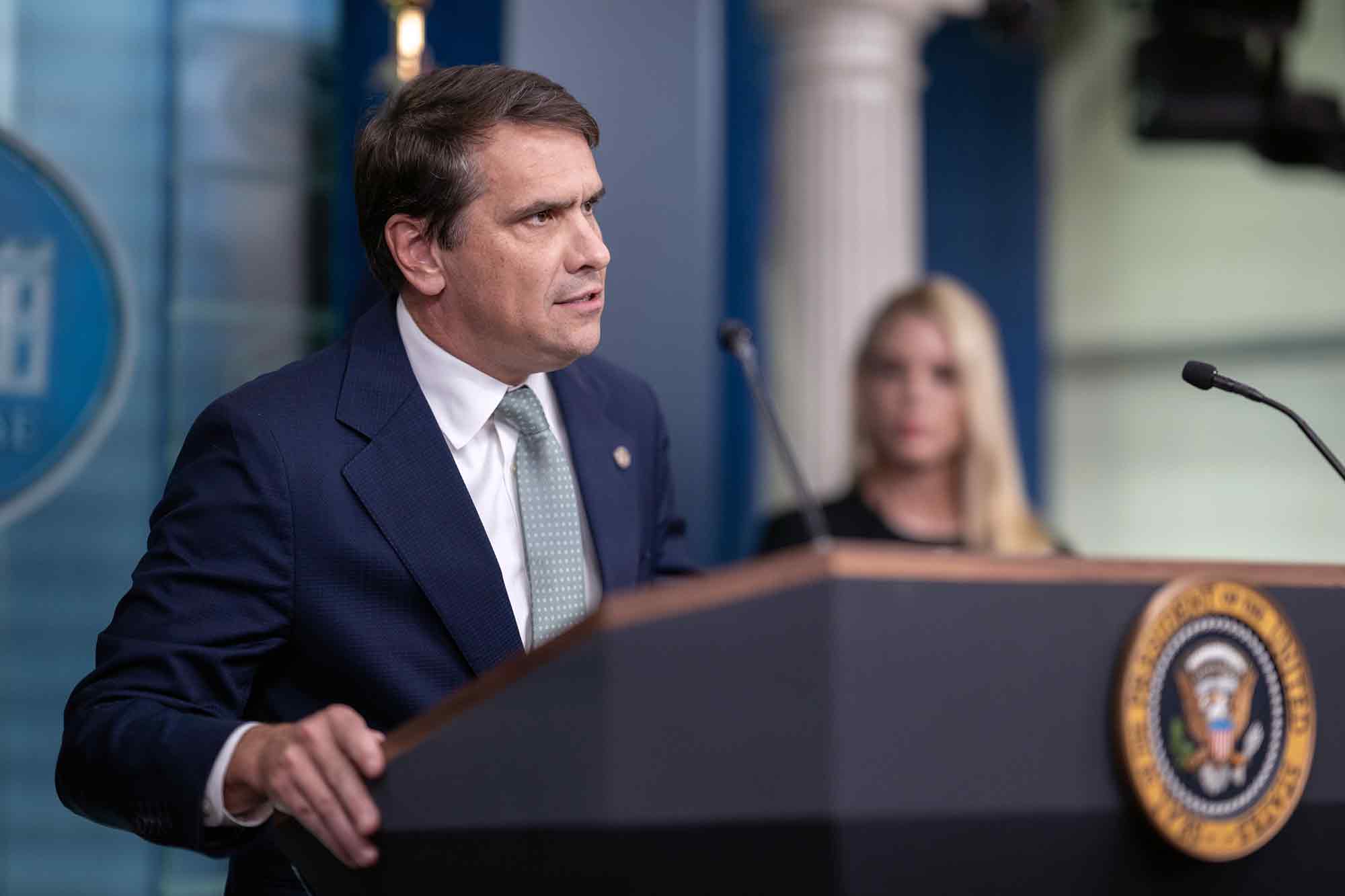 Deputy Attorney General, Todd Blanche, press conference, James S. Brady Press Briefing Room