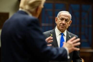 An Iran Peace Deal Would Put Israel at a Crossroads Donald Trump, Benjamin Netanyahu, Roosevelt Room