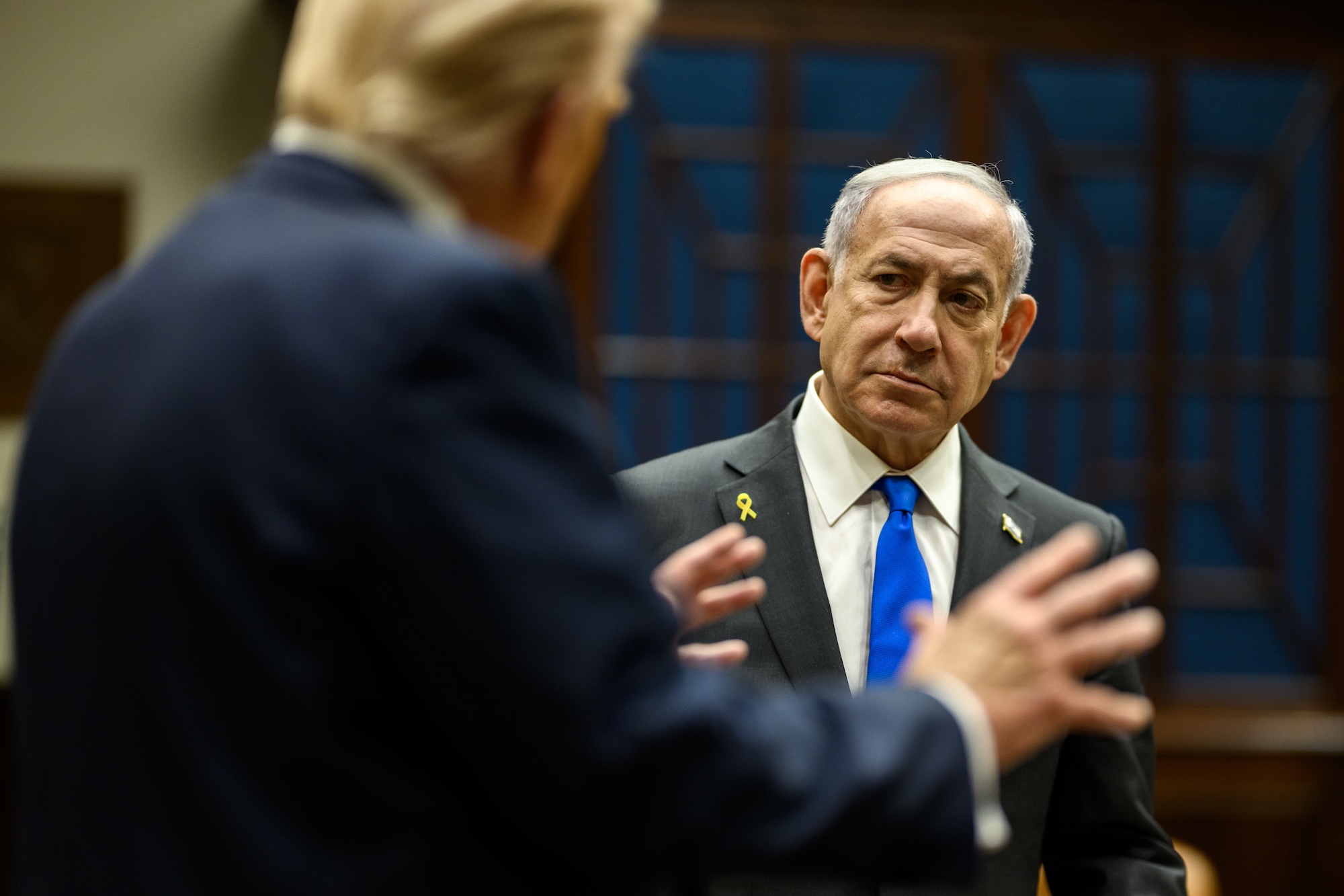 Donald Trump, Benjamin Netanyahu, Roosevelt Room