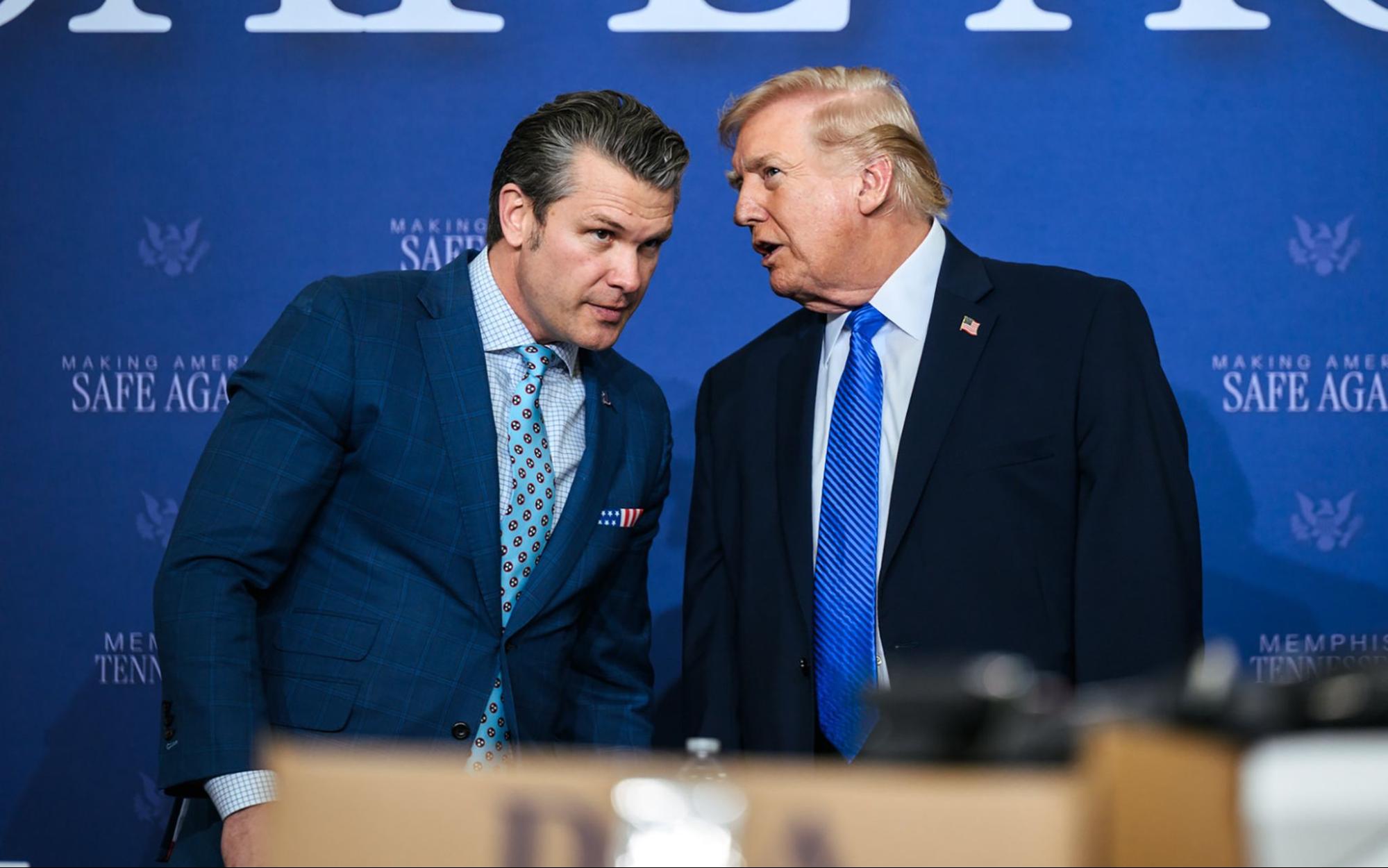 Donald Trump, Pete Hegseth, Safe Task Force, Roundtable, Making America Safe Again, Tennessee Air National Guard Base