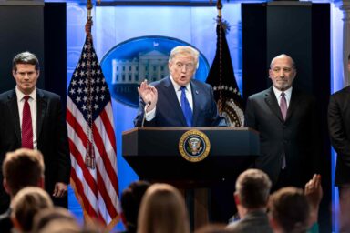 Donald Trump, delivers remarks, Supreme Court, tariffs