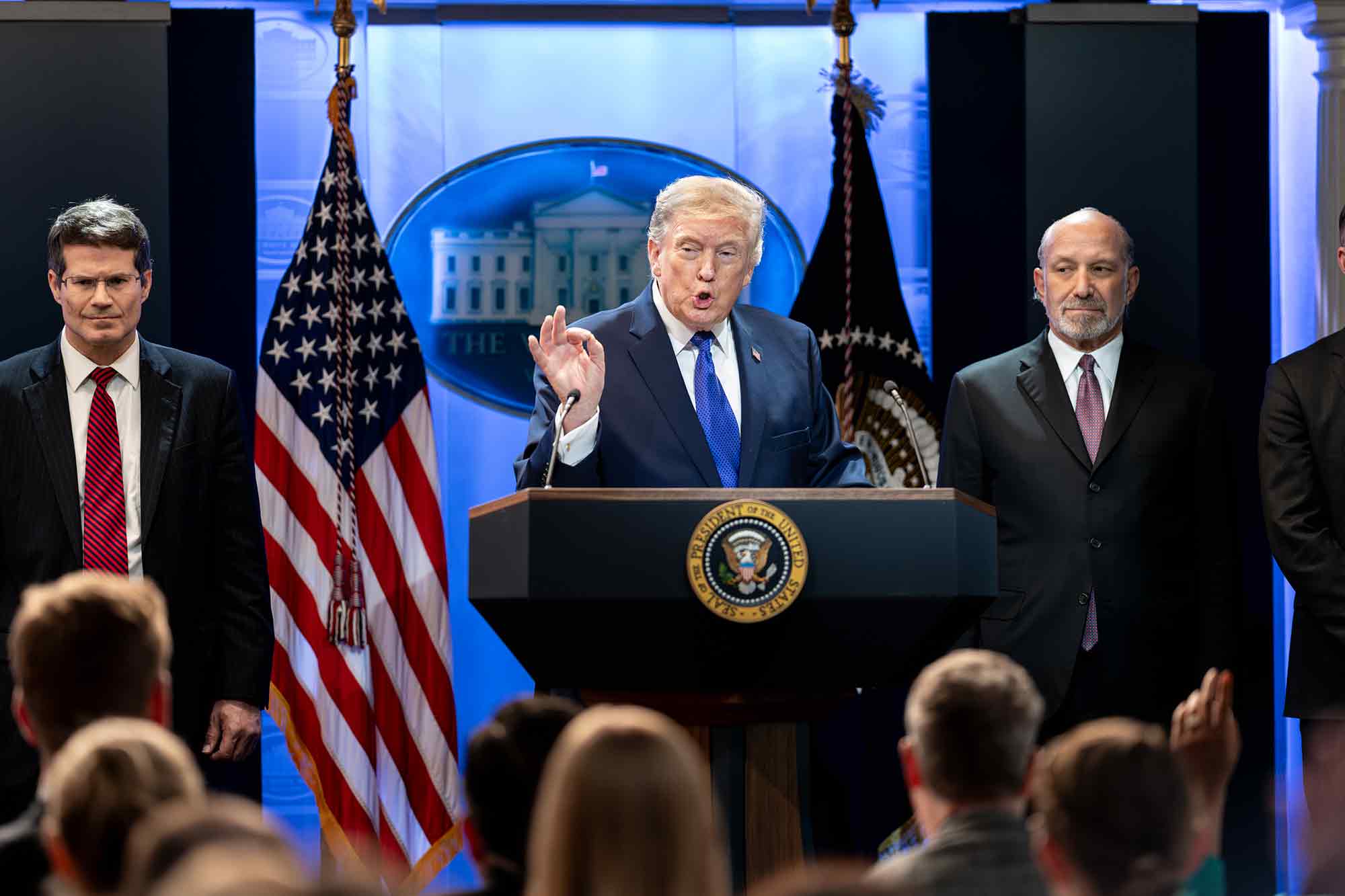Donald Trump, delivers remarks, Supreme Court, tariffs
