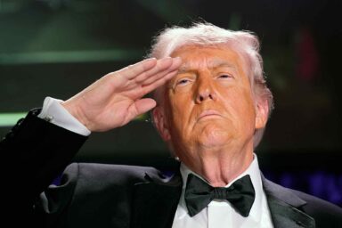 My Head Hurts Donald Trump, salutes, 2026, White House Correspondents’ Association, dinner