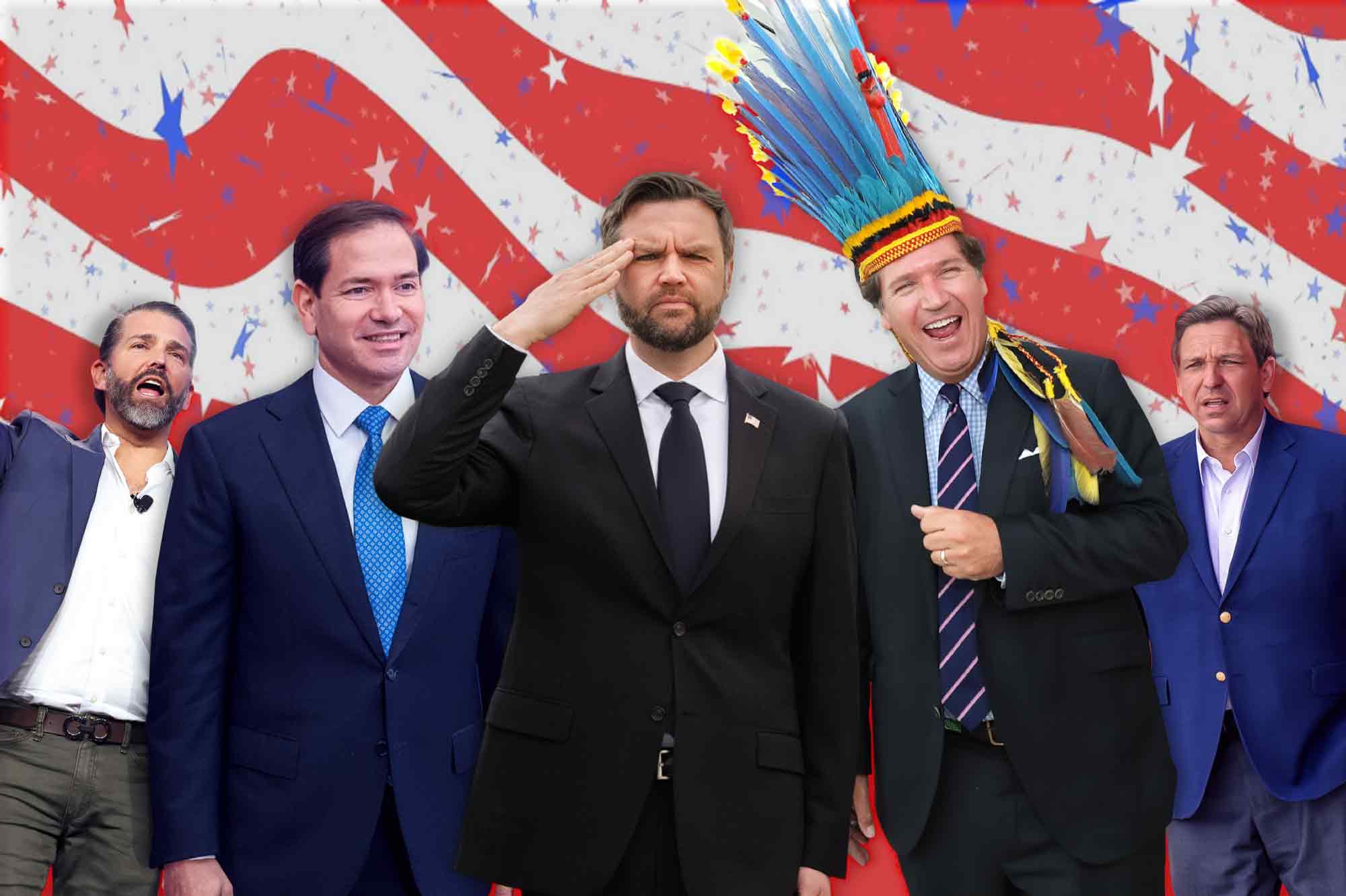 Donald Trump Jr., Marco Rubio, JD Vance, Tucker Carlson, Ron DeSantis, 2028 GOP candidates