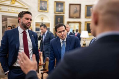 JD Vance, Marco Rubio, meeting, Mark Rutte