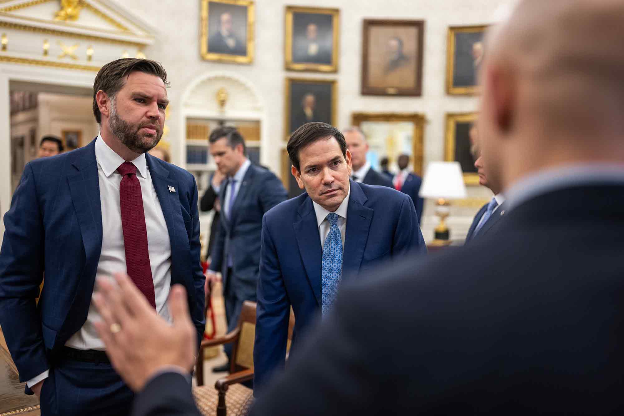 JD Vance, Marco Rubio, meeting, Mark Rutte