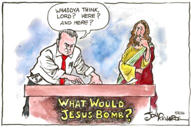 Hegseth, Jesus, Iran