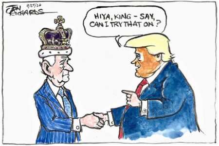 Donald Trump, King Charles, Crown