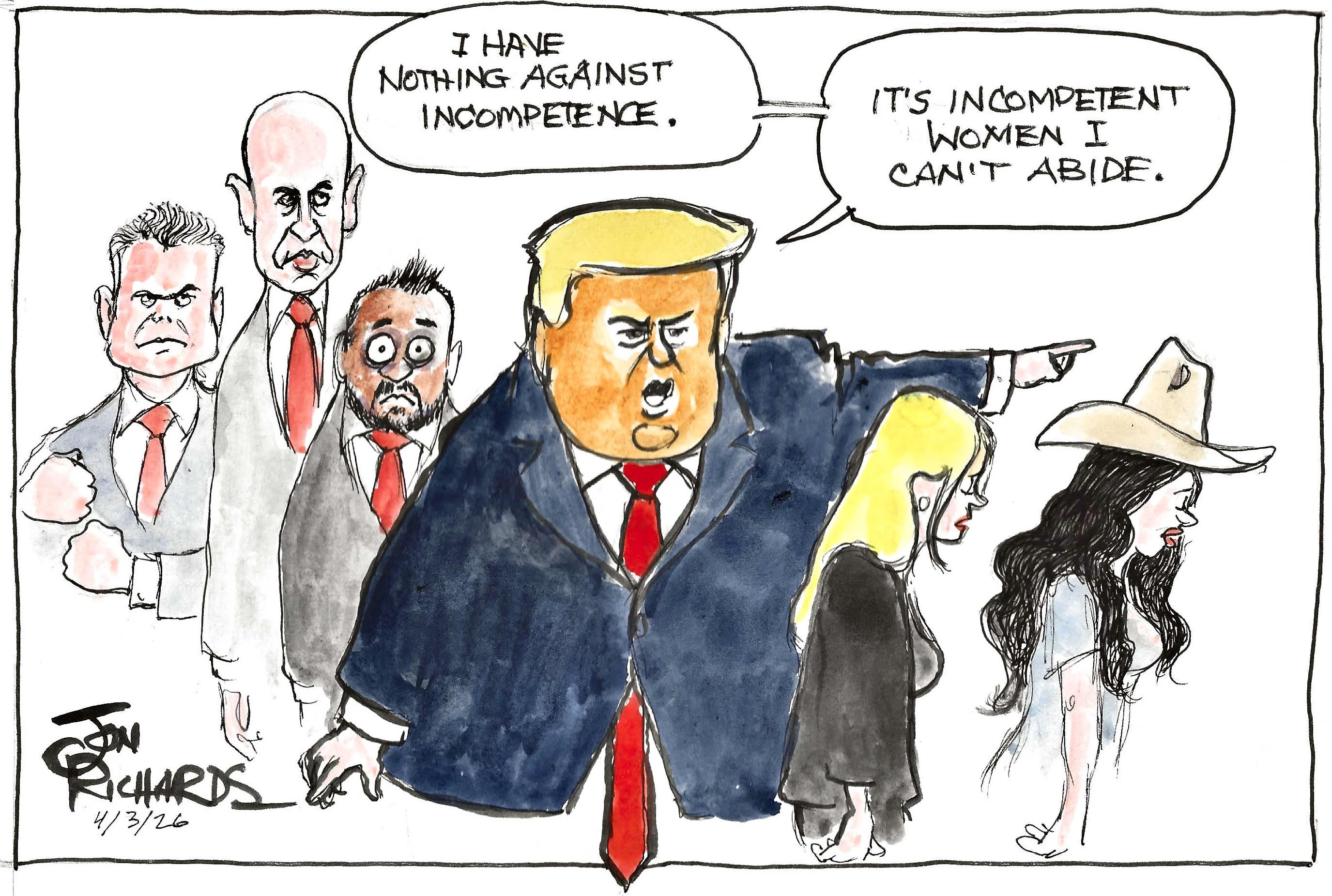 incompetence, Hegseth, Miller, Patel, Bondi, Noem