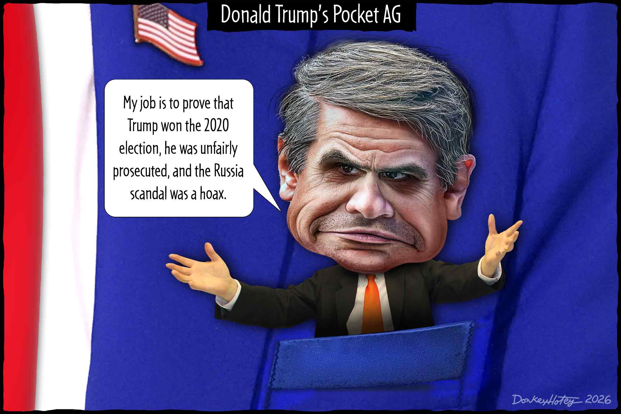 Todd Blanche, Donald Trump, pocket