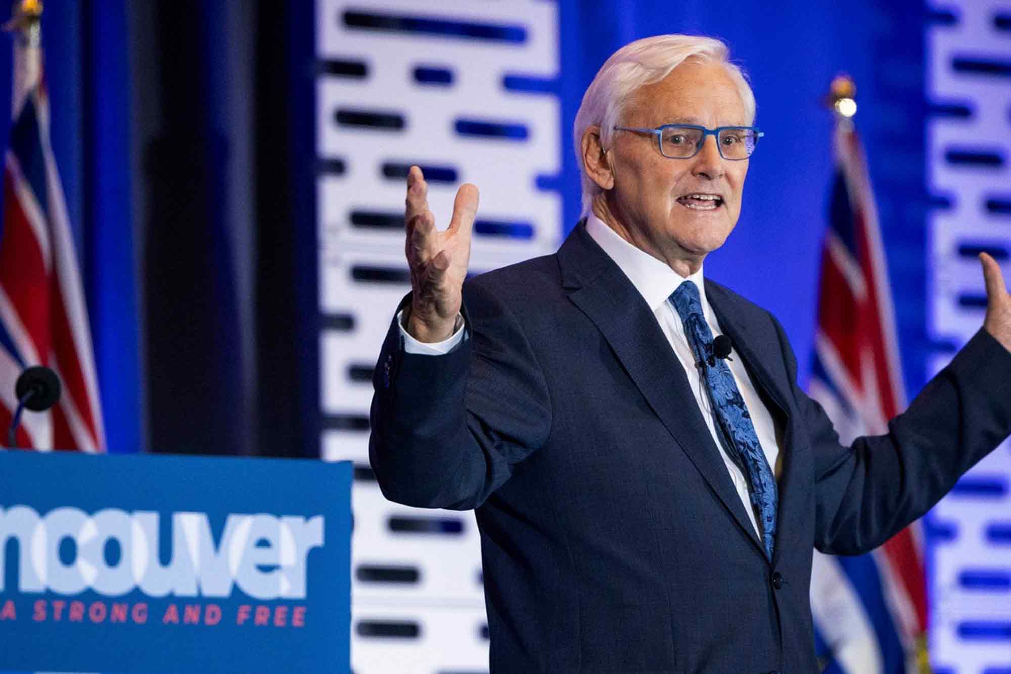 Gordon Campbell, delivers, keynote address