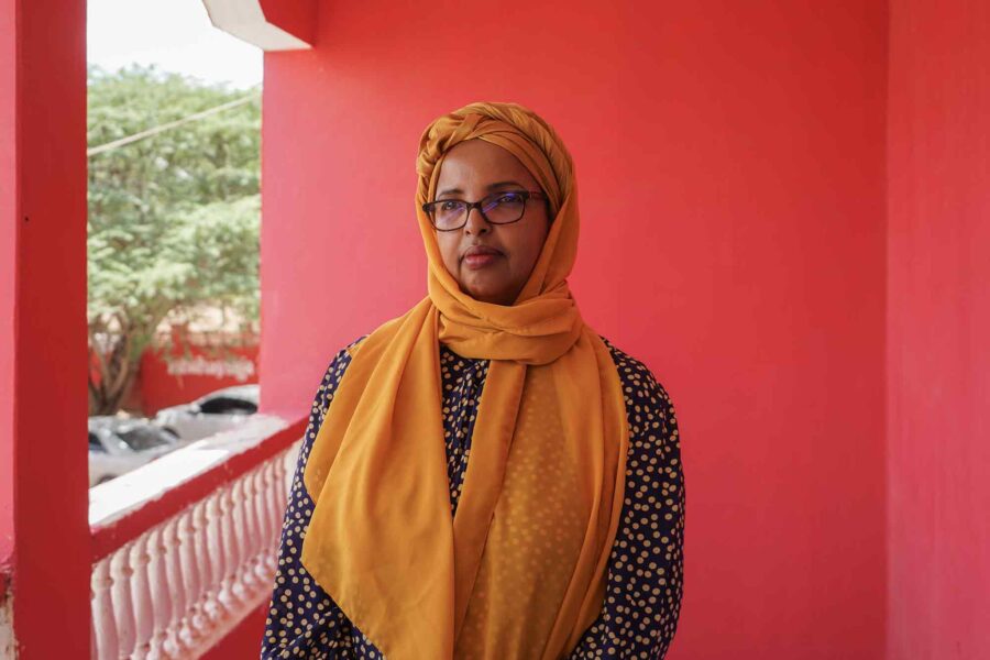Marwo Sucaad, leading opposition figure, KAAH party, Hargeisa