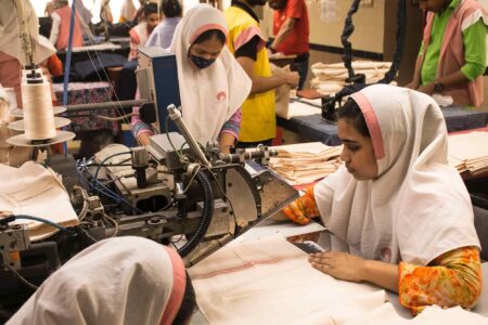 Readymade Garment sector, RMG, workers, Dhaka, Bangladesh, automated sewing machine