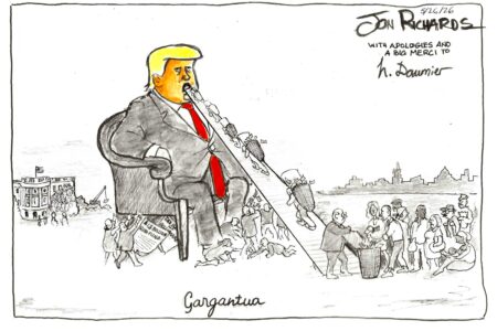 Gargantua, Honore Daumier, Donald Trump, Grifter
