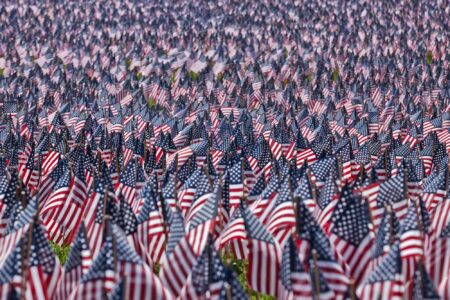 33,000 American Flags, Boston Common