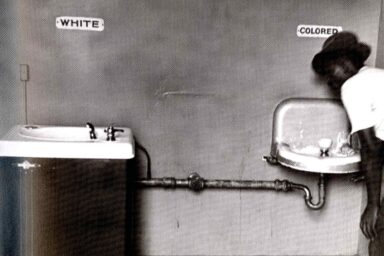 man drinking, segregated water fountain, Wilmington, NC