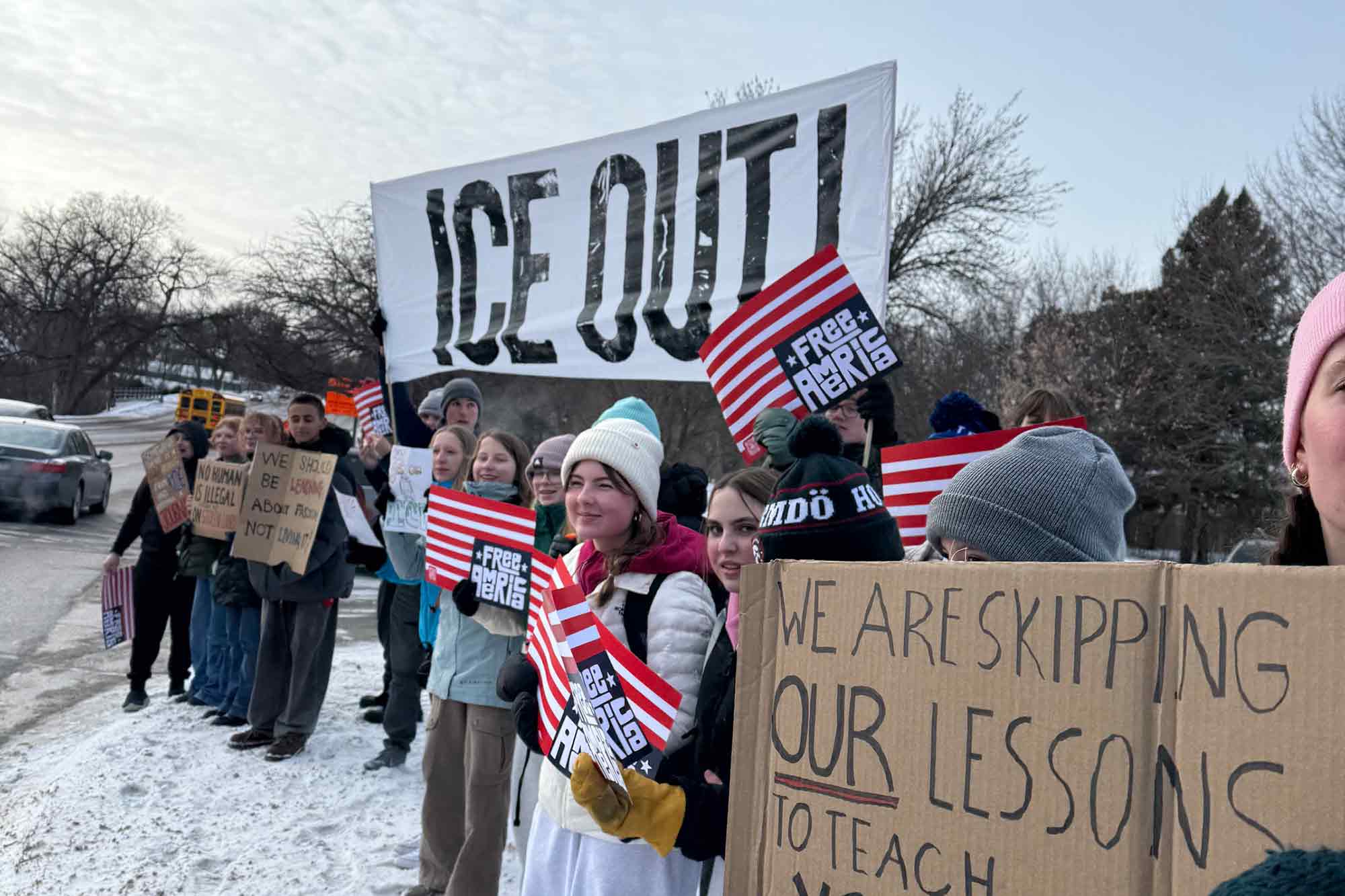 Student protests, ICE, Minneapolis, MN