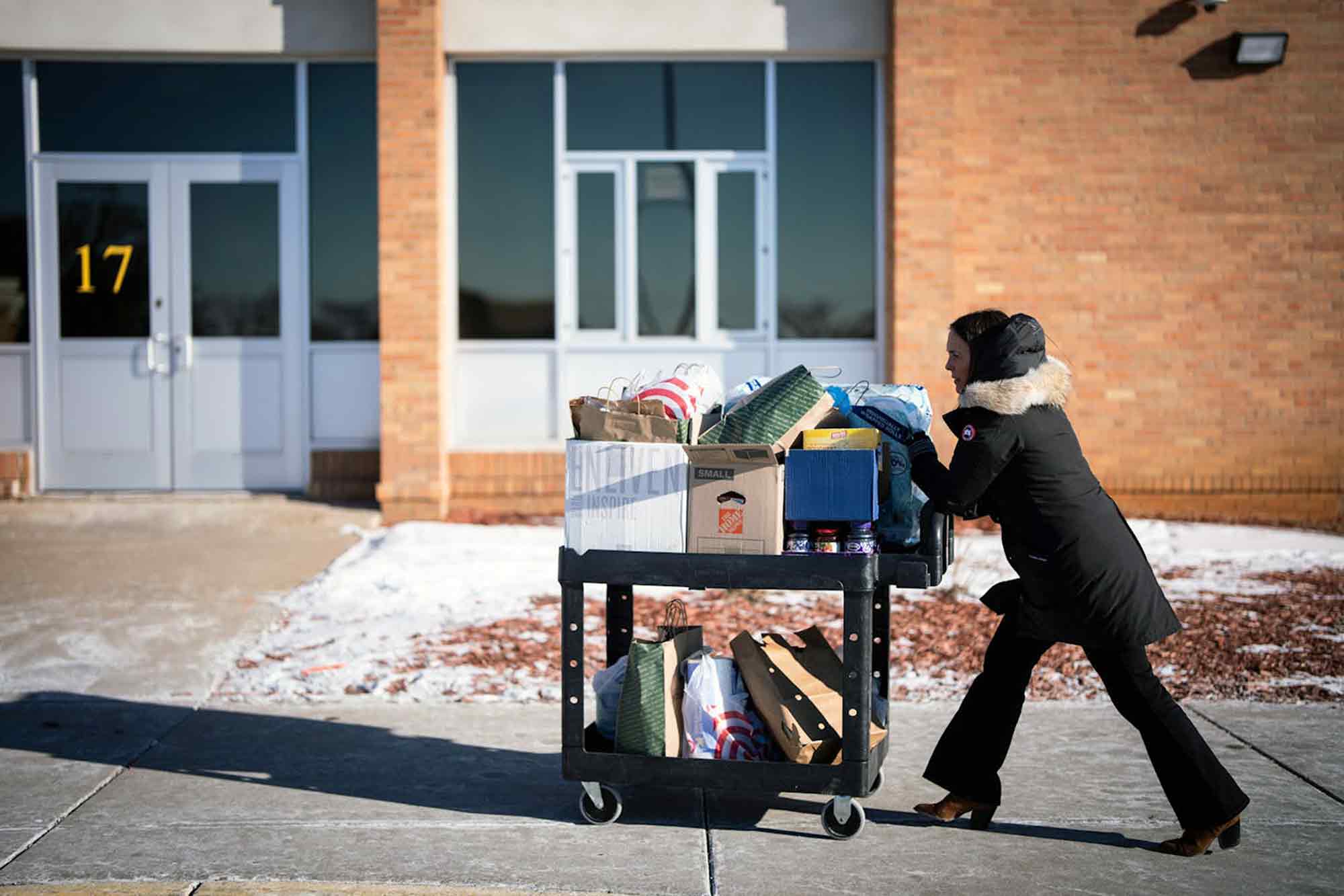 Danielle Thompson, donated supplies, children and families, ICE