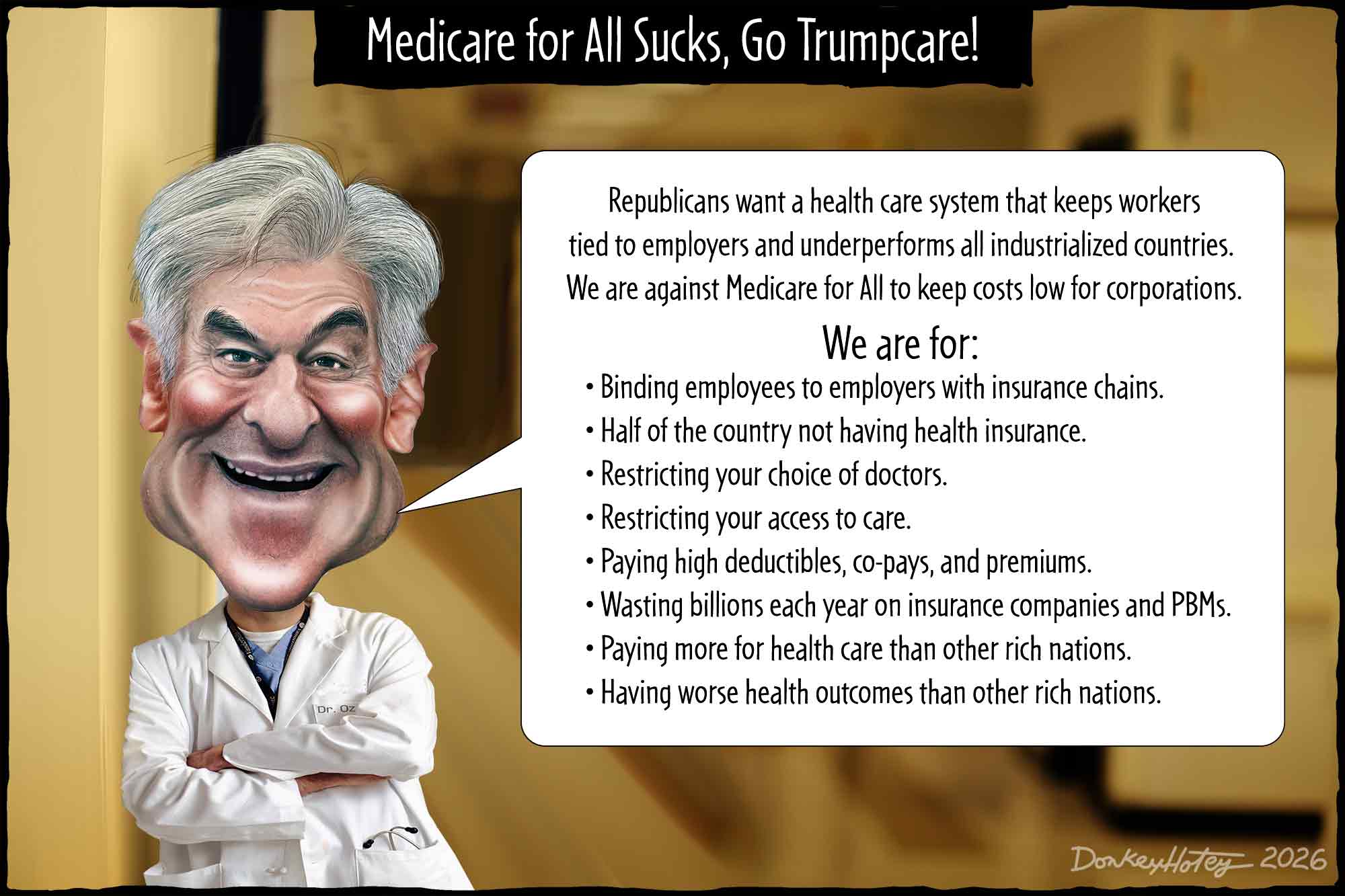 Dr. Oz, Donald Trump, Health care fraud, Medicare, Medicaid