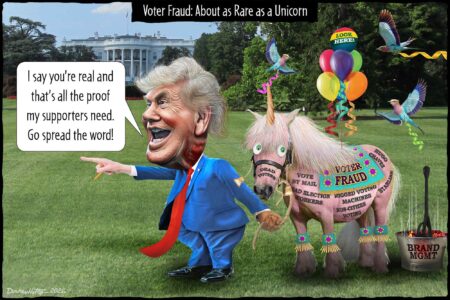 Donald Trump, Voter fraud, false claim, voter suppression