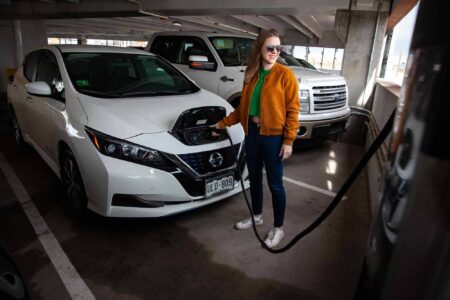 Electric vehicle charging, Fort Collins, CO