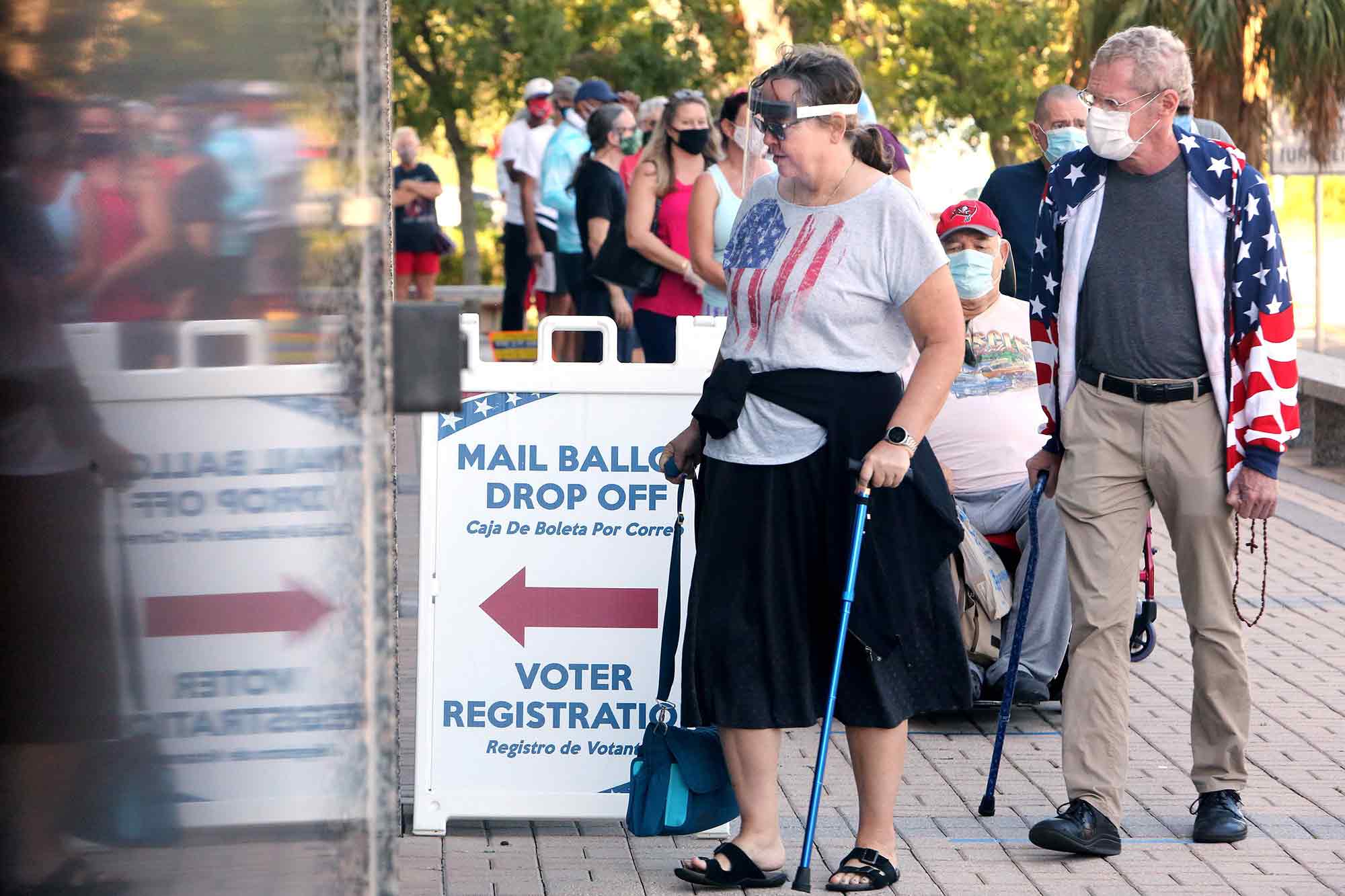 Early voters, Clearwater, FL, 2020