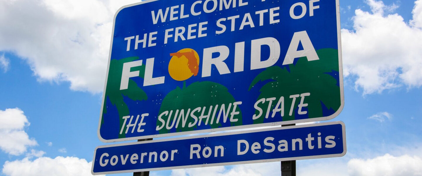 Florida, welcome sign, 2024