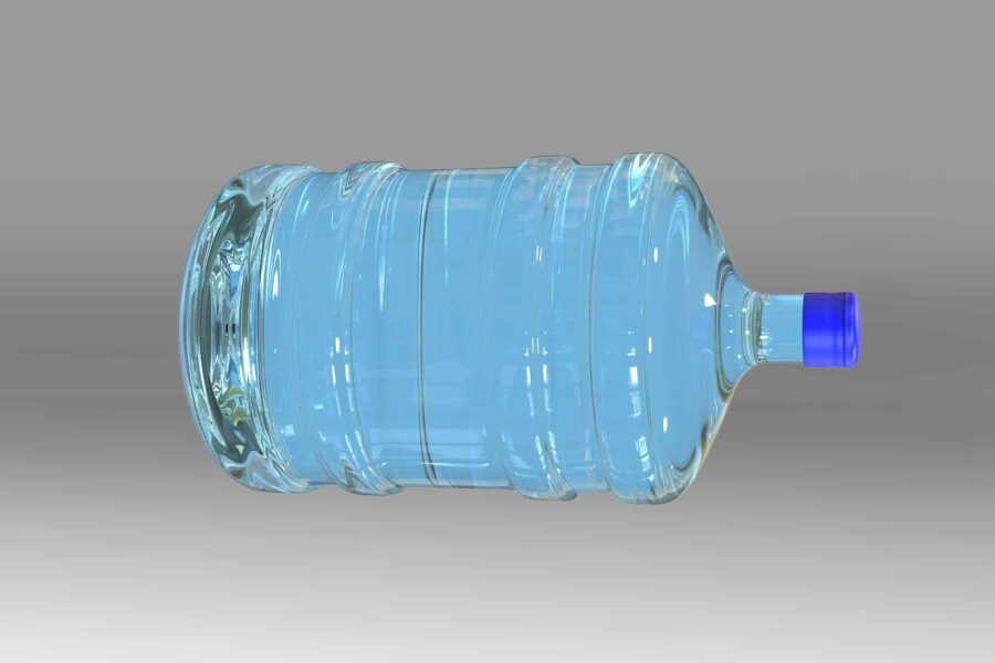 large, water bottle, water cooler, refill
