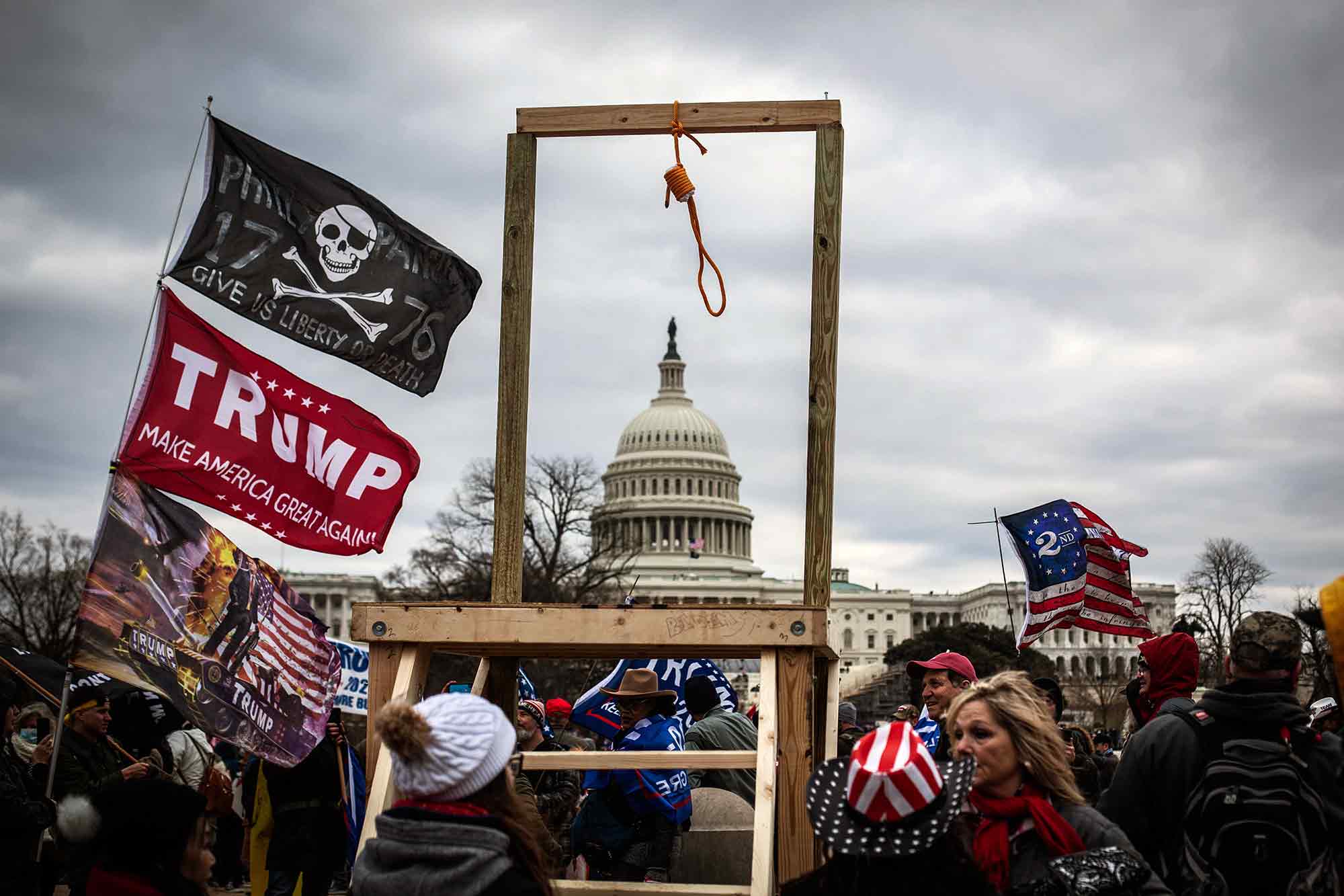 Donald Trump, supporters, rioting, US Capitol, Washington, DC, January 6