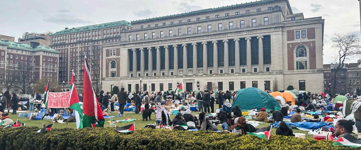 Columbia University, Gaza Solidarity Encampment.