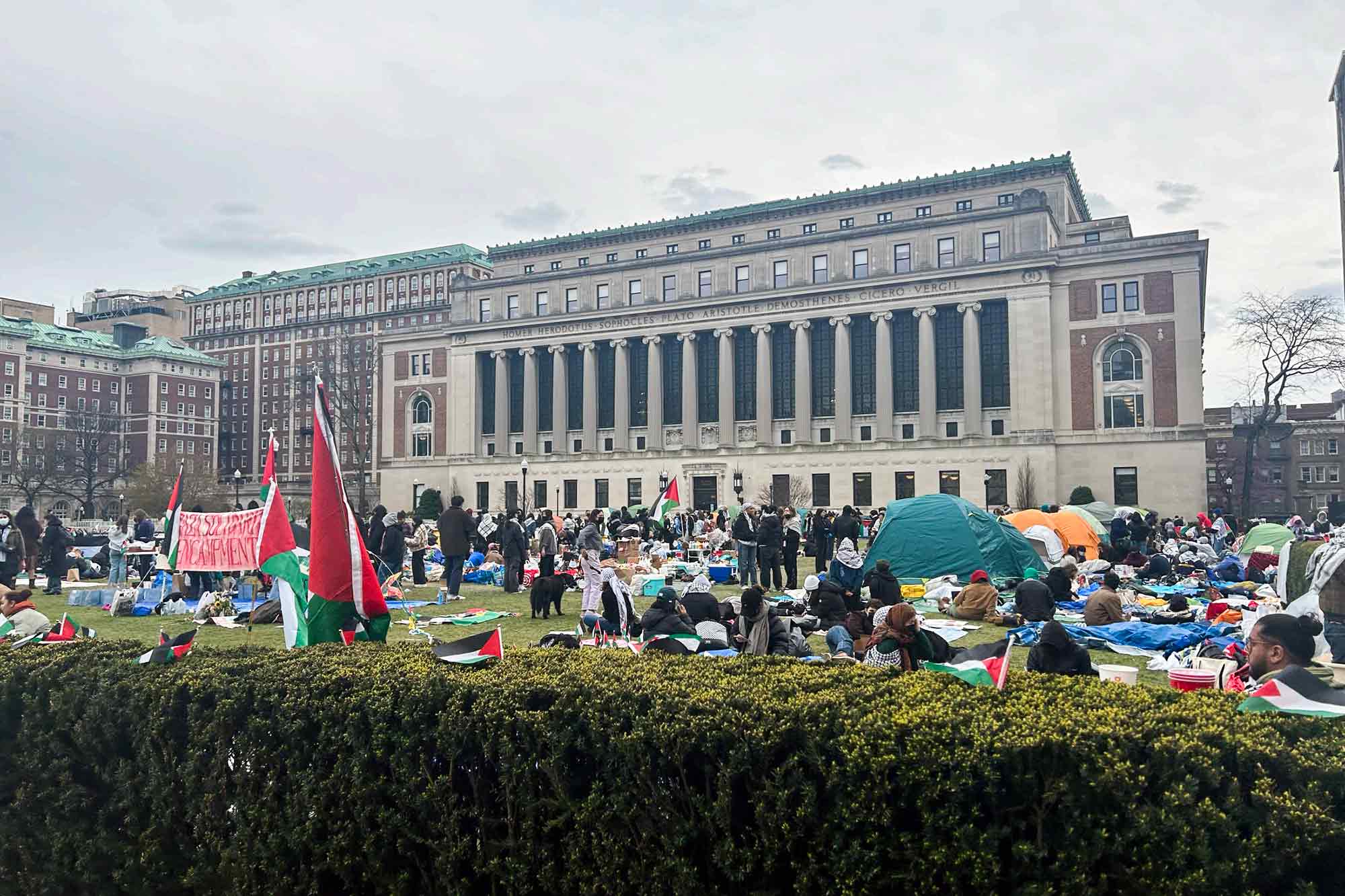 Columbia University, Gaza Solidarity Encampment.