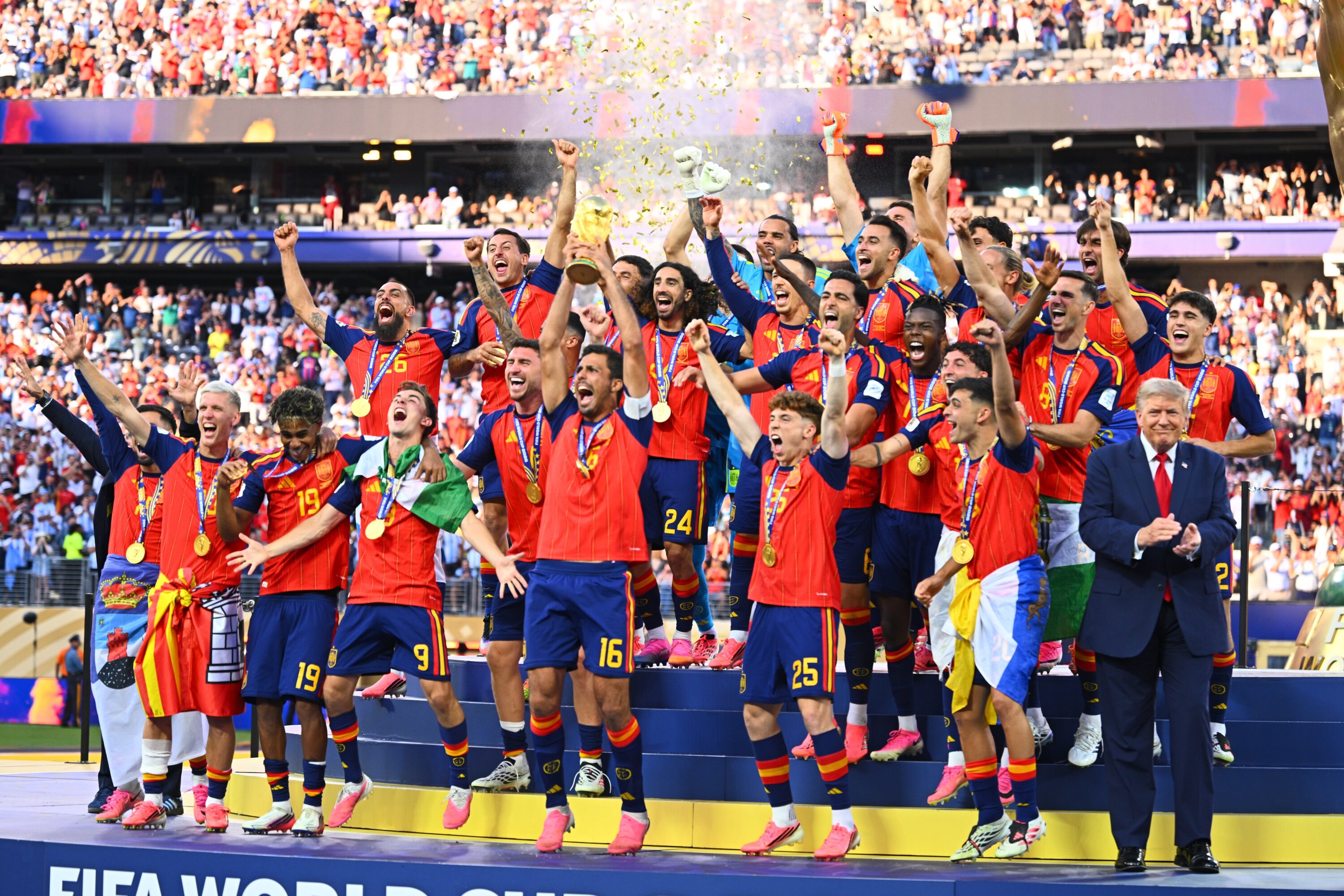 Spain Celebrates, Trump