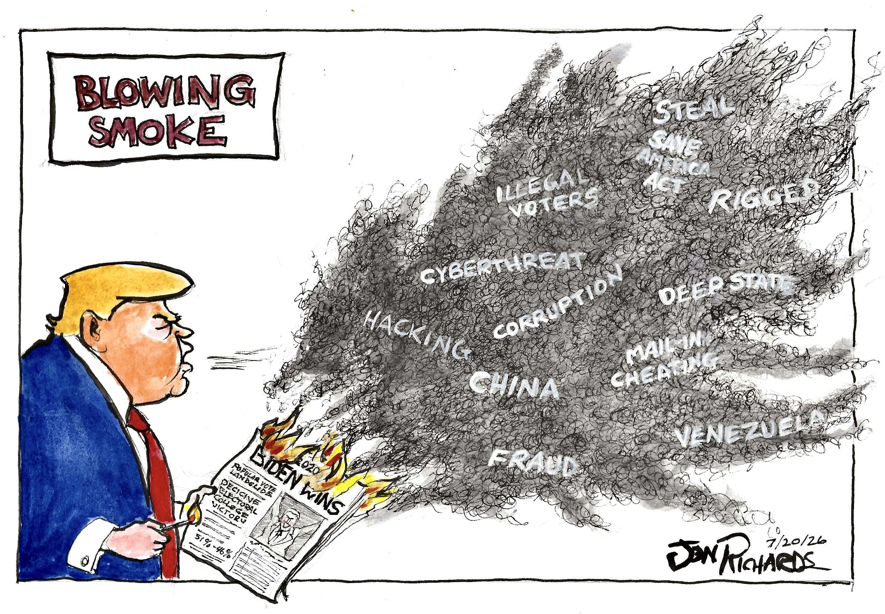 Donald Trump, Blowing Smoke, Elections