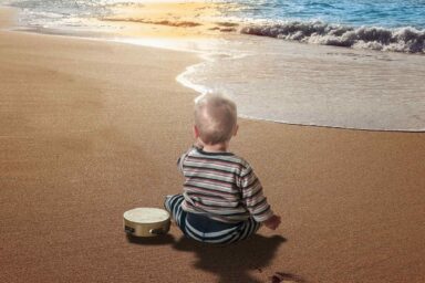 Baby, contemplates, future