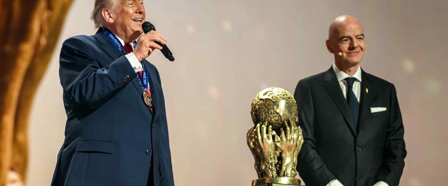 Donald Trump, accepts, the inaugural FIFA Peace Prize