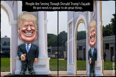 Donald Trump, cardboard tiger, The Great American State Fair, Freedom 250, America 250