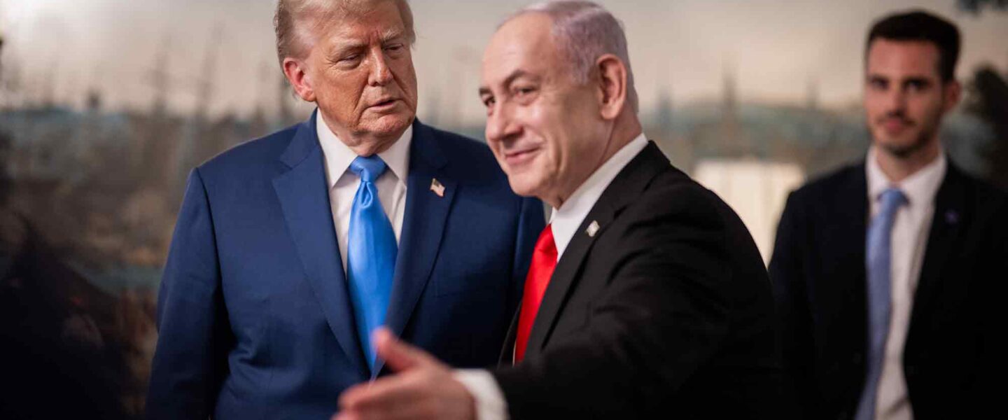 Benjamin Netanyahu, leading the way, Donald Trump, 2025