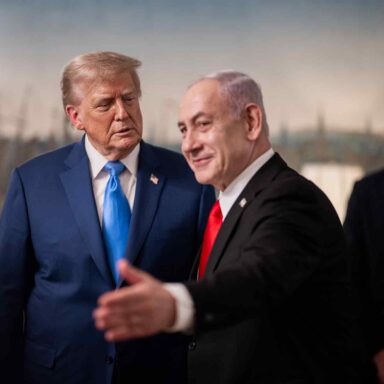 Benjamin Netanyahu, leading the way, Donald Trump, 2025