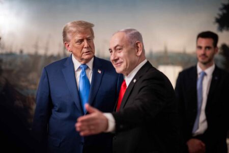 Benjamin Netanyahu, leading the way, Donald Trump, 2025