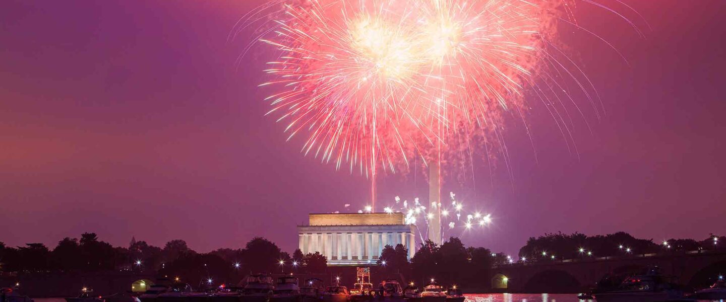: July 4th, Fireworks, Washington, DC, 2015