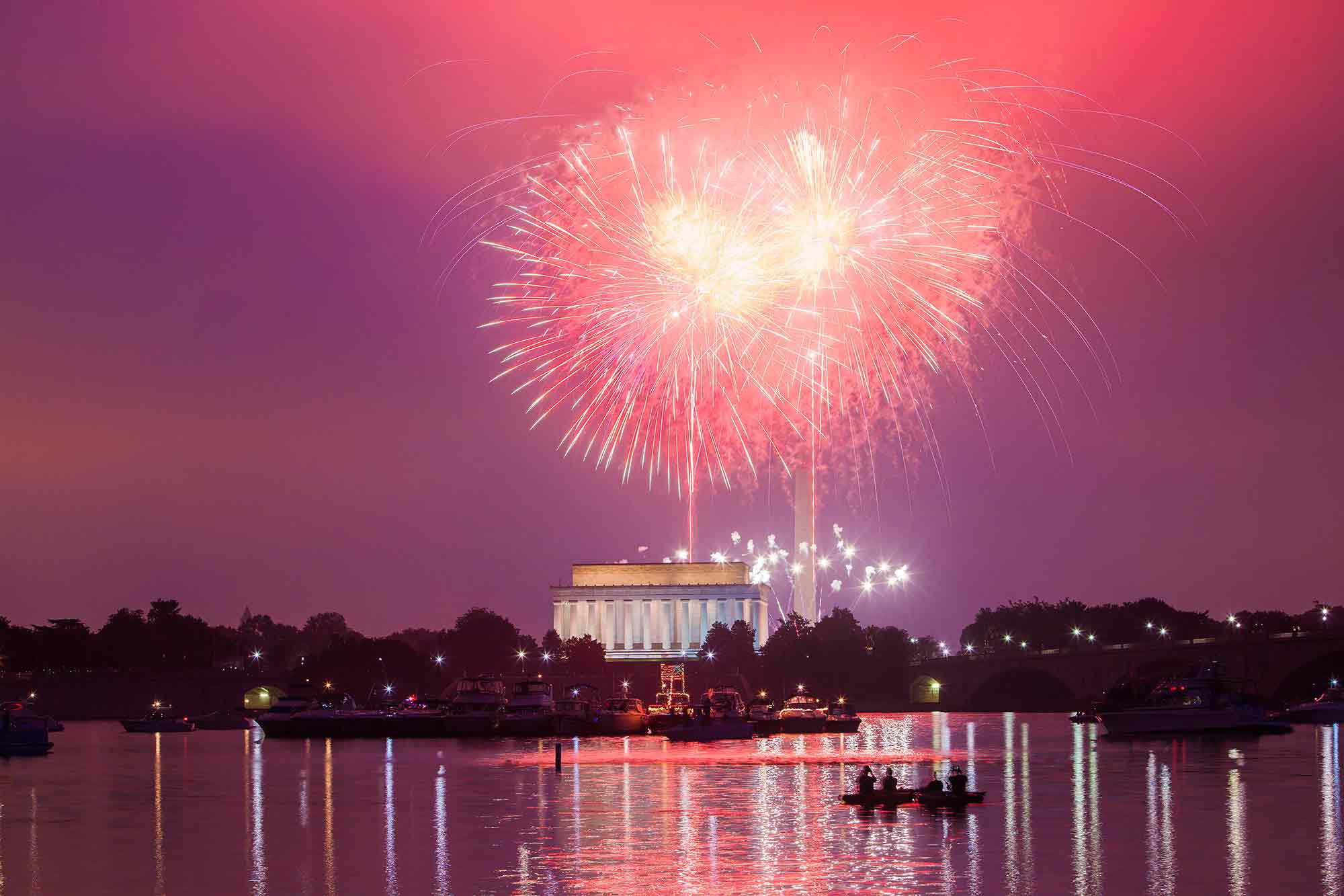 : July 4th, Fireworks, Washington, DC, 2015