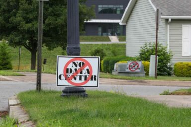 Allenwood, PA, No Data Center, yard signs