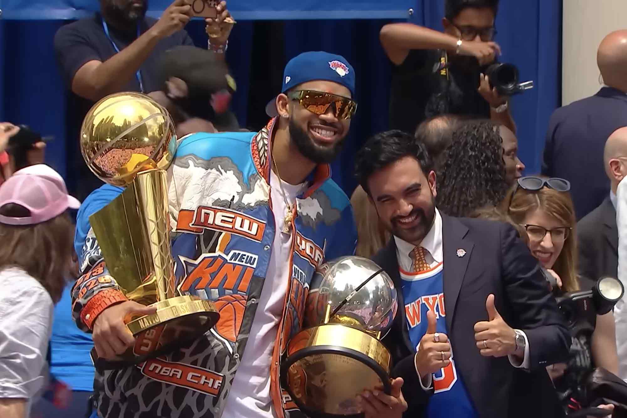 Zohran Mamdani, 2026 NBA Champions New York Knicks, Finals MVP, Jalen Brunson
