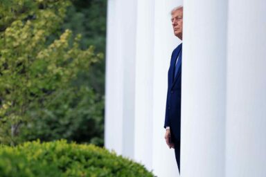 Donald Trump, walks from, Oval Office