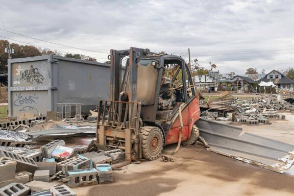 aftermath, Hurricane Helene, River Arts District
