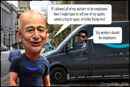 Jeff Bezos, Amazon, delivery drivers, workers rights
