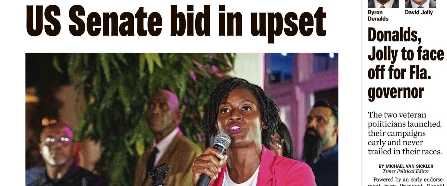 Angie Nixon, wins, Democratic, US Senate, Florida