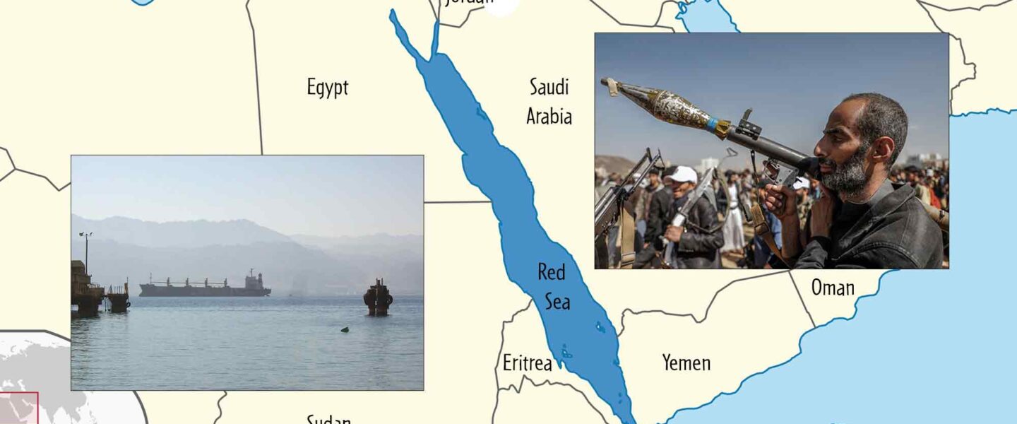 Houthis, Red Sea, Israel, Jordan