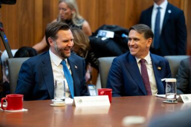 GOP Senators Giving Trump His Carte Blanche Are Responsible for What Comes Next Todd Blanche, JD Vance, Camp David.