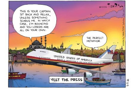 Yeet the Press, Donald Trump, Decoy plane